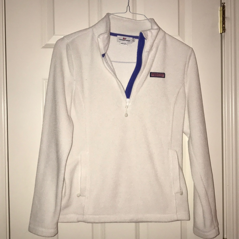 Vineyard Vines white half zip